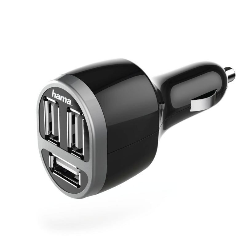 Hama Auto-oplader 3x USB 5.2 A Zwart