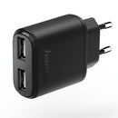 Hama Oplader 2x USB 2.4 A Zwart