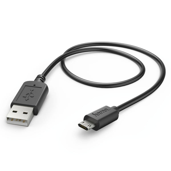 Hama Oplaad-/gegevenskabel Micro-USB Draaibeveiliging Zwart