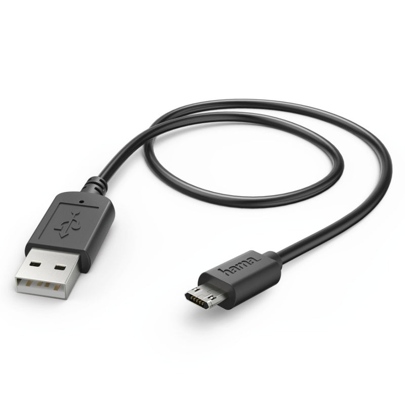 Hama Oplaad-/gegevenskabel Micro-USB Draaibeveiliging Zwart