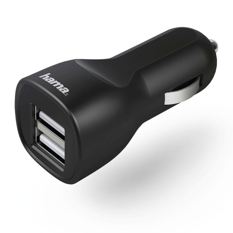 Hama Auto-oplader 2x USB 2,4 A Zwart
