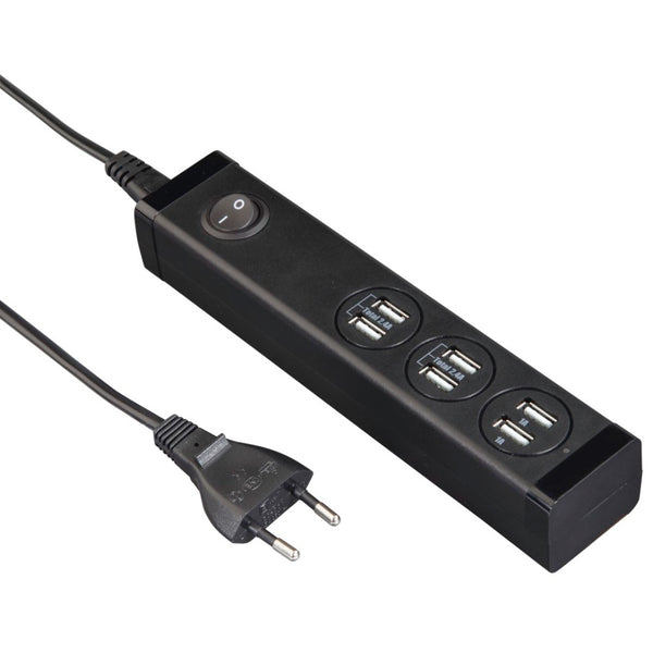 Hama USB-oplaadstation 6-voudig Voor Tablets En Smartphones