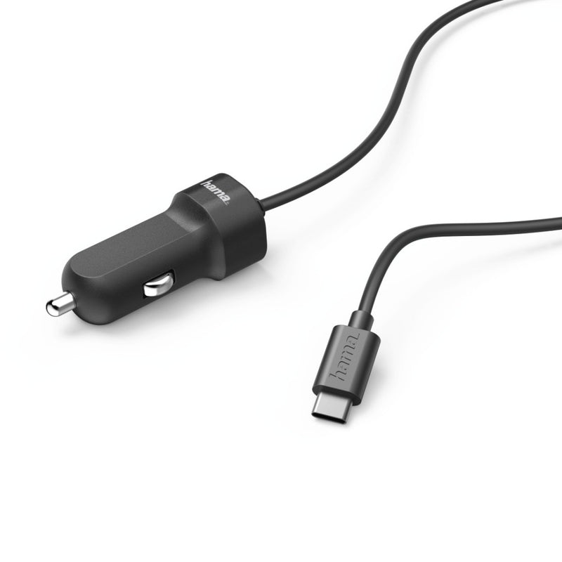 Hama Autolader USB Type C 3.0A Zwart
