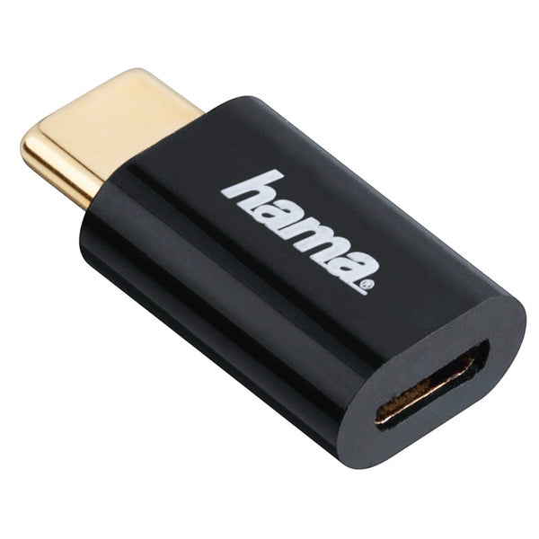 Hama Adapter Micro-USB Naar USB Type-C-stekker Zwart