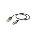 Hama Oplaad-/gegevenskabel Metall USB Type-C 1,5 M Antraciet