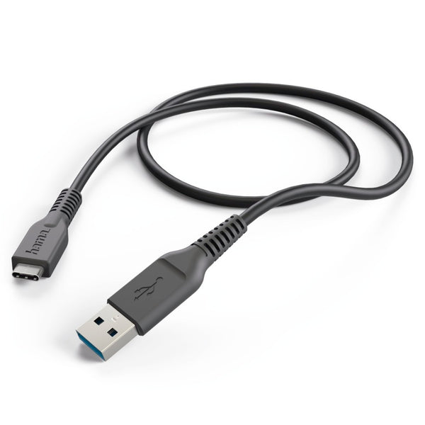 Hama Oplaad-/gegevenskabel USB Type-C - USB-3.1-A-stekker 1 M Zwart