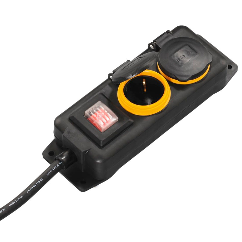 Hama Stekkerdoos 2-voudig Met Schakelaar Spatwaterdicht IP44 2m