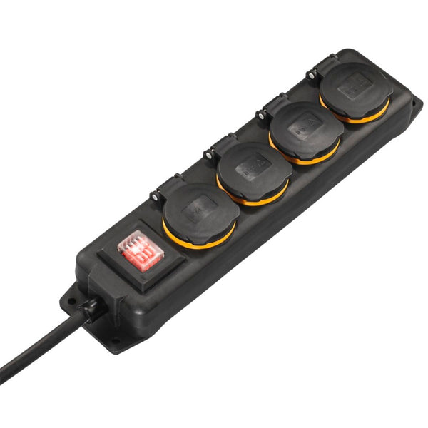 Hama Stekkerdoos 4-voudig Met Schakelaar Spatwaterdicht IP44 2m