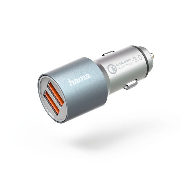 Hama Auto-oplader Qualcomm® Quick Charge? 3.0 2-voudige USB Metaal