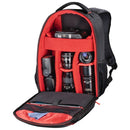Hama Camera-rugzak Miami 190 Zwart/rood