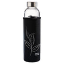 Xavax Glazen Drinkfles Met Zeef En Neopreenhuls 500 Ml Zwart