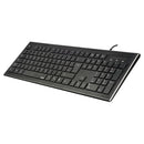 Hama Toetsenbord-/muis-set Cortino Bekabeld US