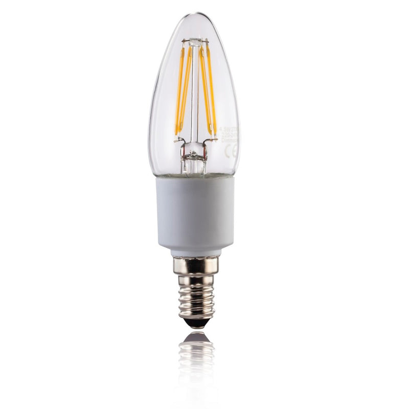 Xavax Led-gloeidraad E14 470lm Vervangt 40W Kaarslamp Warm Wit Dimbaar