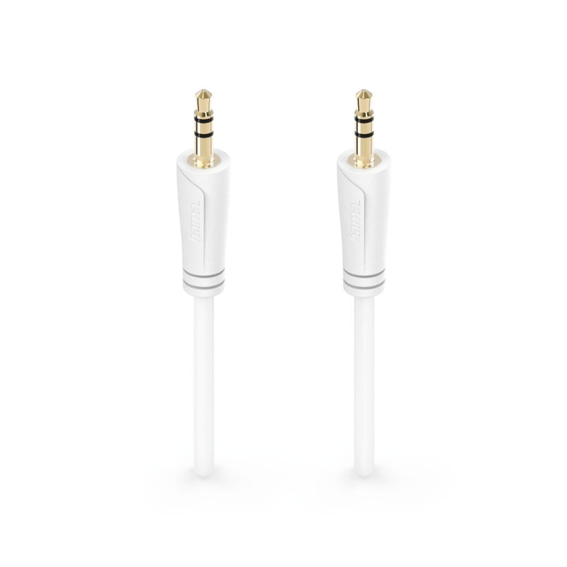 Hama Audiokabel 3,5-mm-jack Stekker-stekker Stereo 0,5 M Wit