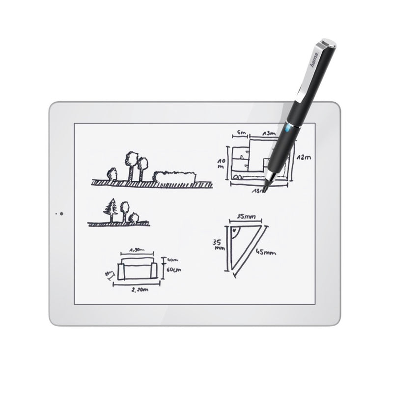 Hama Stylus Active Fineline Met Dunne Punt Van 2,5 Mm Voor Tablet-pc&