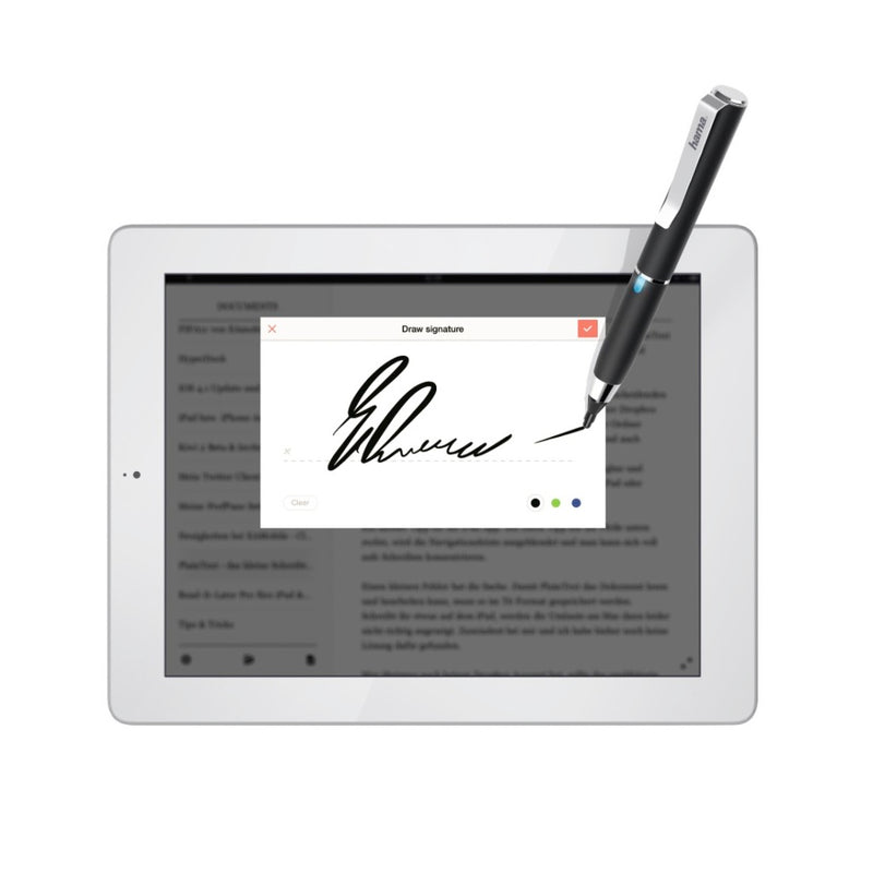 Hama Stylus Active Fineline Met Dunne Punt Van 2,5 Mm Voor Tablet-pc&