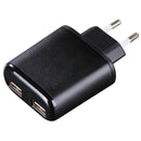 Hama 2-voudige USB-oplaadadapter Auto-Detect Voor Tablet-pc&apos;s 5 V/4,8 A,zwart