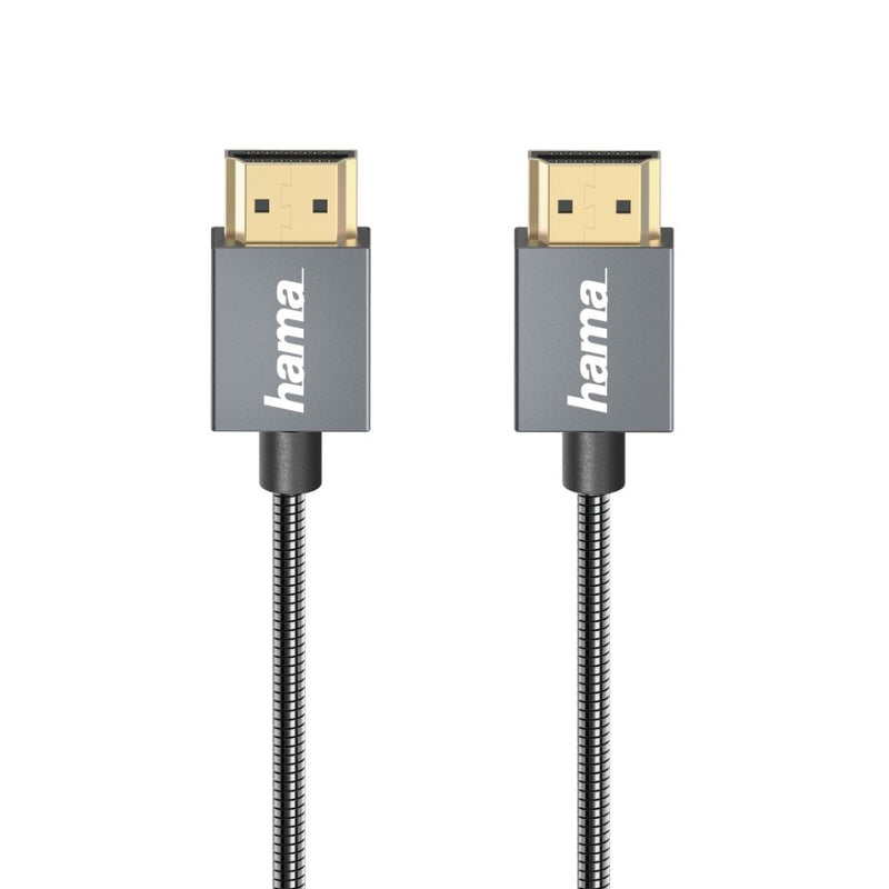 Hama High-speed HDMI?-kabel Elite Ethernet Metaal Antraciet 0,75 M