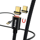 Hama Oplaad-/gegevenskabel Magnetic Micro-USB 1 M Zwart