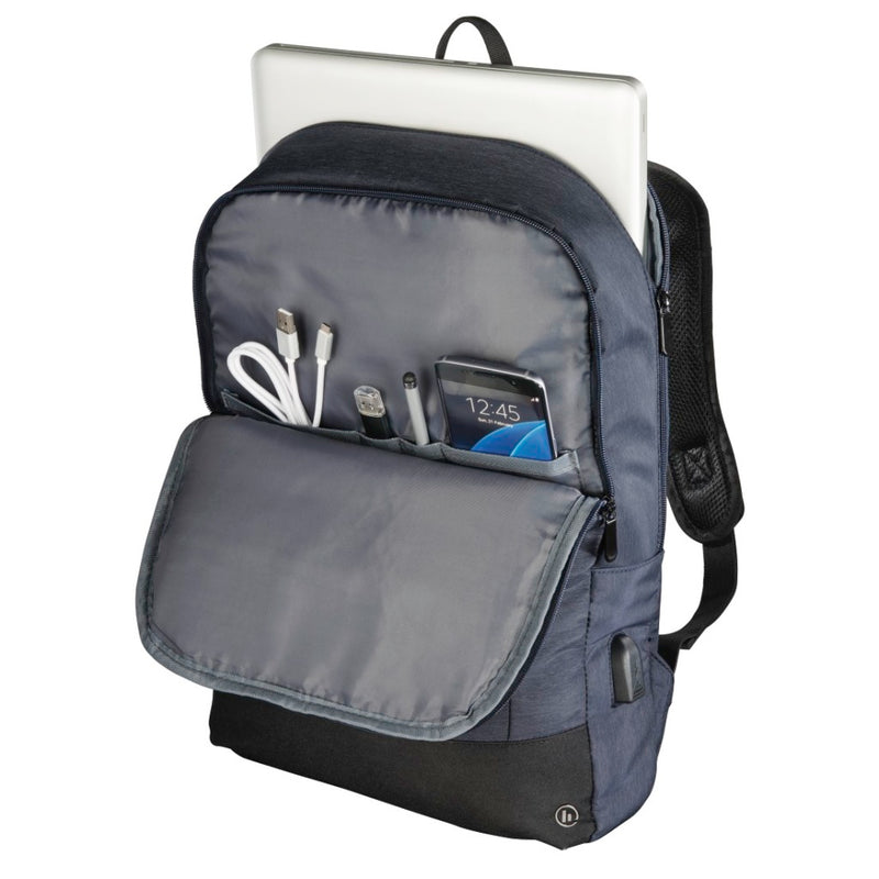 Hama Notebook-Rugzak Manchester tot 40 cm (15,6") Blauw