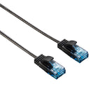 Hama CAT-6-netwerkkabel Slim-Flexible Zwart 0,75 M