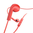 Hama Koptelefoon Advance Earbuds Microfoon Platte Kabel Rood