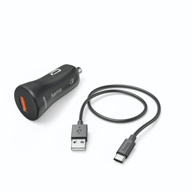 Hama Auto-oplaadset USB Type-C QC 3.0 3 A Zwart