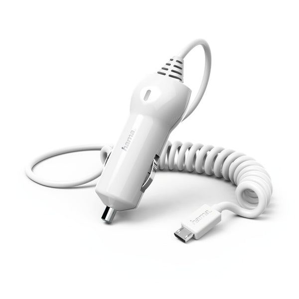 Hama Auto-oplader Micro-USB 1.2 A Wit