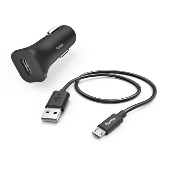Hama Auto-oplaadset Micro-USB 1 A Zwart