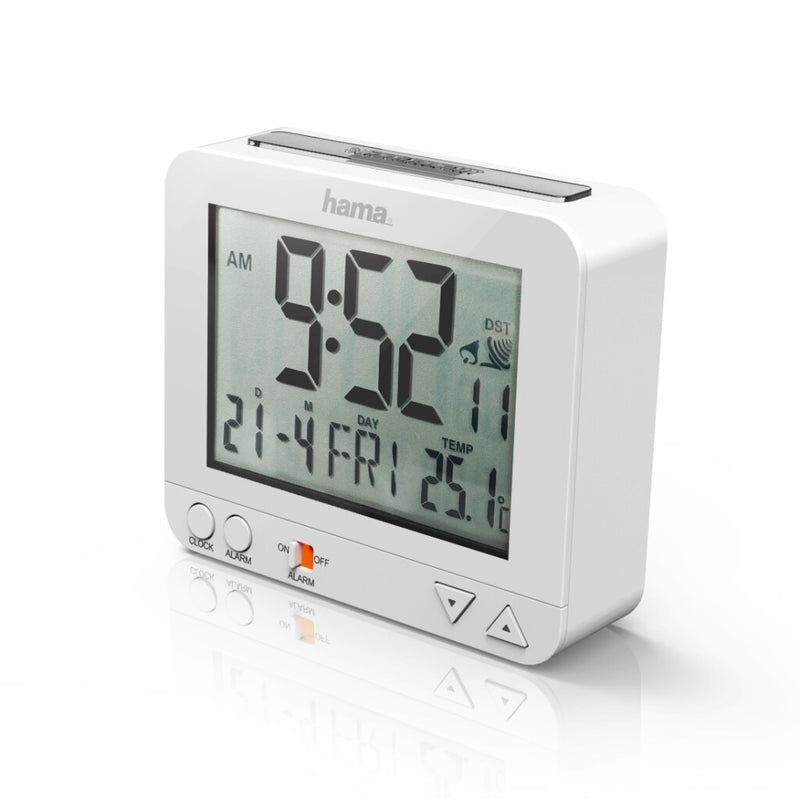 Hama Radiogestuurde Wekker RC 550 Met Nachtlicht-functie Wit