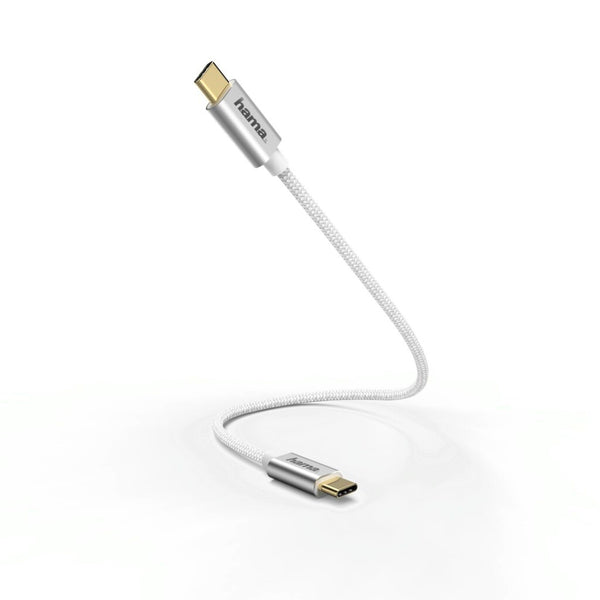 Hama Oplaad-/gegevenskabel USB Type-C - USB Type-C 0,2 M Wit
