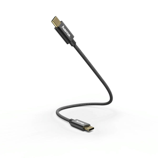 Hama Oplaad-/gegevenskabel USB-C - USB-C 0,2 M Zwart