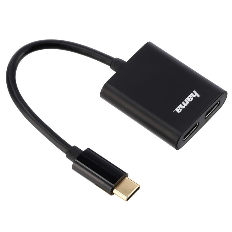 Hama 2in1-USB-C-audio-/hub Met Geïntegreerde Oplaadadapter