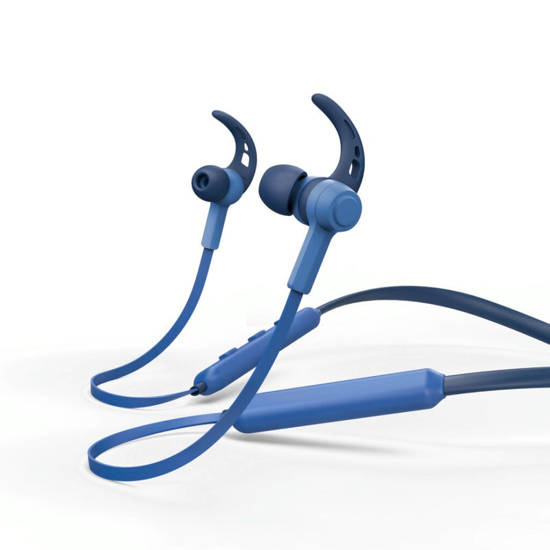 Hama Bluetooth&reg;-koptelefoon Nekband In-ear Micro Ear-hook Blauw