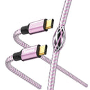 Hama Hama Reflective Charging/Data Cable, USB-C - USB-C, 1.5 m, lavender