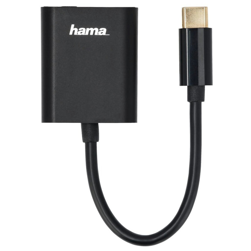 Hama 2in1-USB-C-audio- En Oplaadadapter Adapter Voor 3,5-mm-audio-jack Zwart