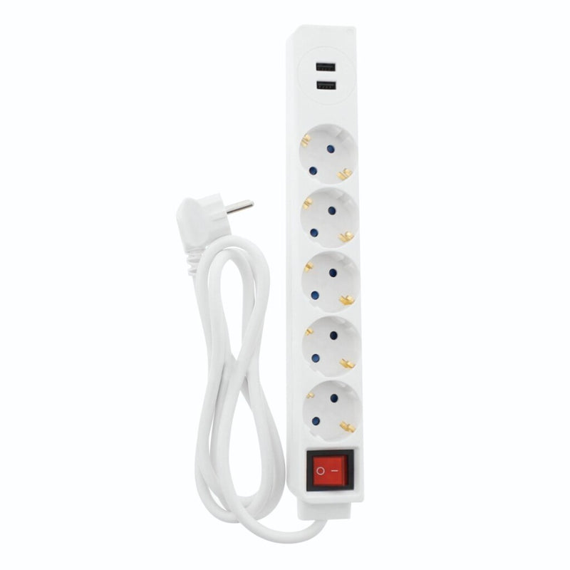 Hama Stekkerdoos USB 3,4A 5-voudig Wit