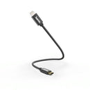 Hama Snellaad-/gegevenskabel USB-C - Lightning 0,2 M Zwart