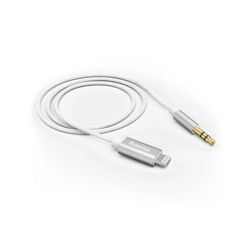 Hama Audiokabel Lightning - 3,5-mm-jack-stekker 1,0 M Wit