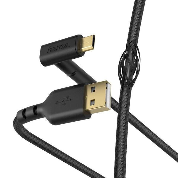 Hama Oplaad-/gegevenskabel USB-A - Micro-USB 1,5 M Zwart