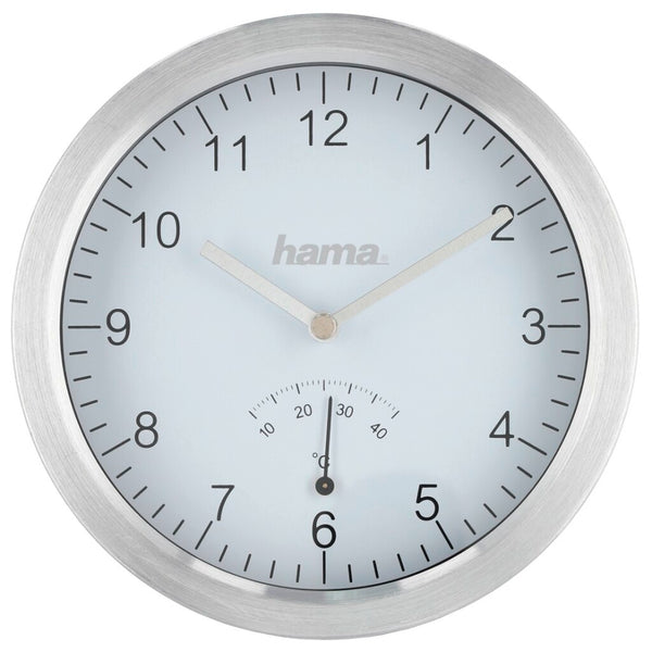 Hama Badkamerklok Met Zuignappen En Aluminium Frame Zilver