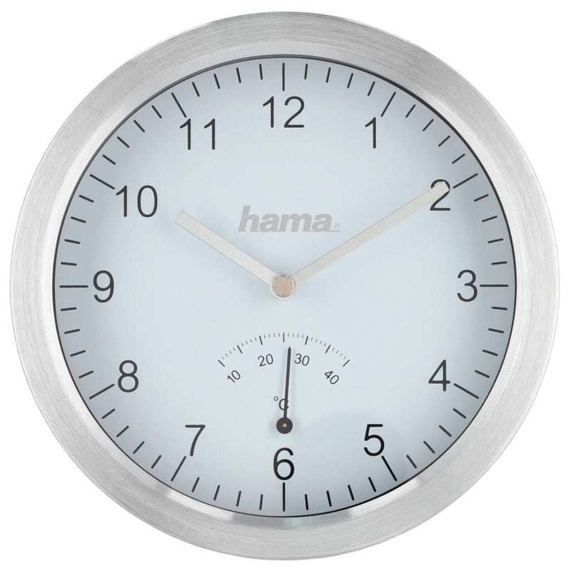 Hama Badkamerklok Met Zuignappen En Aluminium Frame Zilver