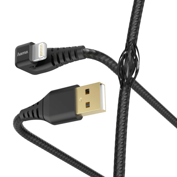 Hama Oplaad-/gegevenskabel Gamer USB-A - Lightning 1,5 M Zwart