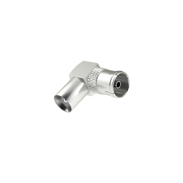 Hama Antennekabel-adapter Coax-stekker - Coax-koppeling 90&deg;