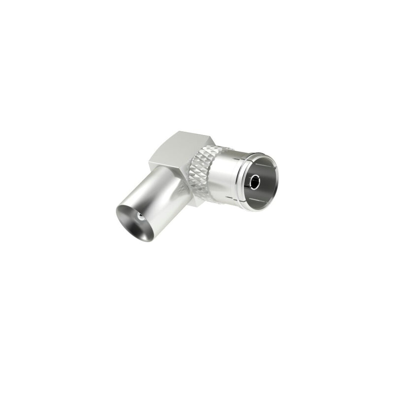 Hama Antennekabel-adapter Coax-stekker - Coax-koppeling 90&deg;