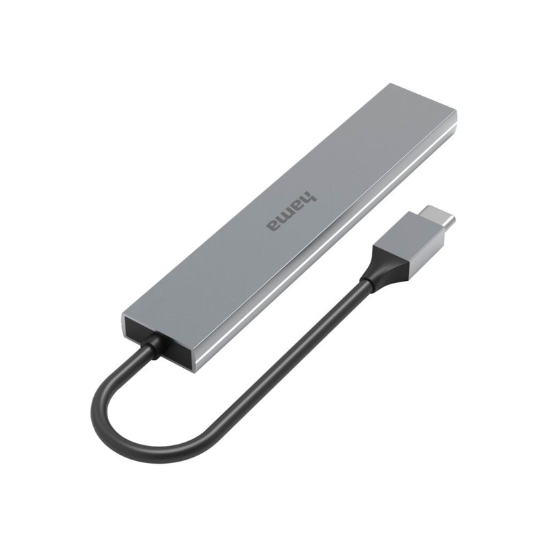 Hama USB-C-hub 4-poorts USB 3.2 Gen1 5 Gbit/s Alu Ultra Slim