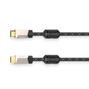 Hama Premium HDMI Kabel Verguld + Ethernet en Ferrietkern 1.5 m Goud/Zwart