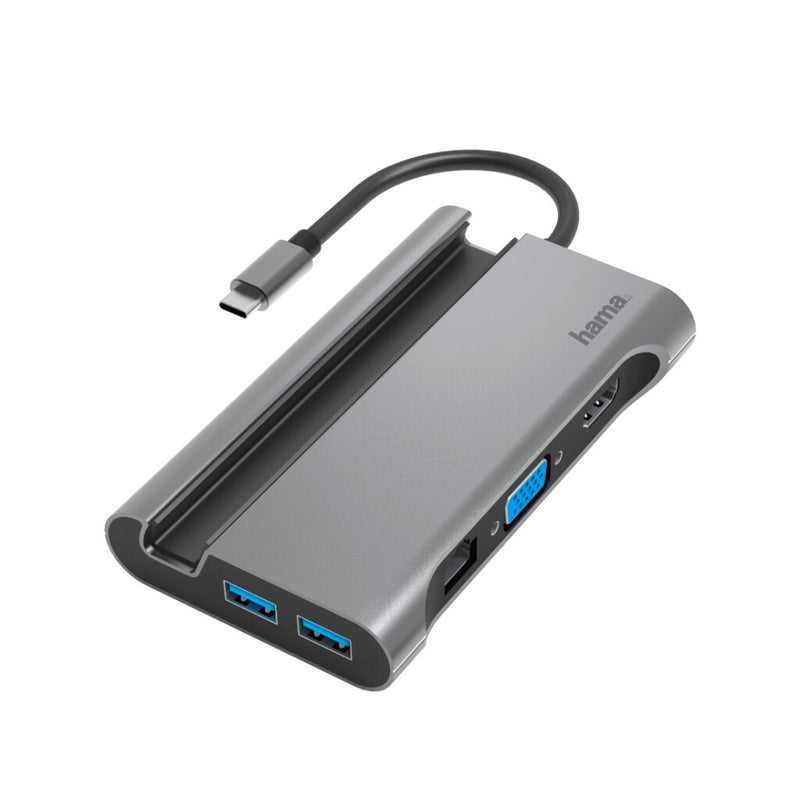 Hama USB-C-hub Multiport 7-poorts 3x USB-A USB-C VGA HDMI? LAN/ethernet