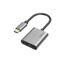 Hama Audio-adapter 2in1 USB-C-St. - 3,5-mm-jack/USB-C-aansl. Audio + Opladen