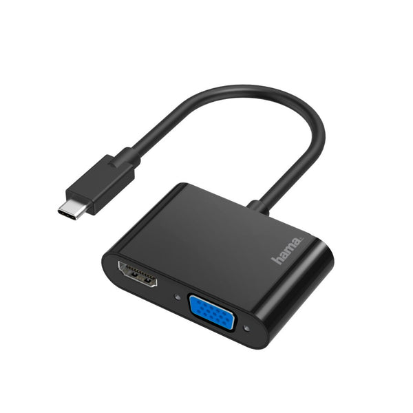 Hama Video-adapter 2in1 USB-C-stekker - VGA & HDMI&trade;-aansluiting Ultra-HD 4K